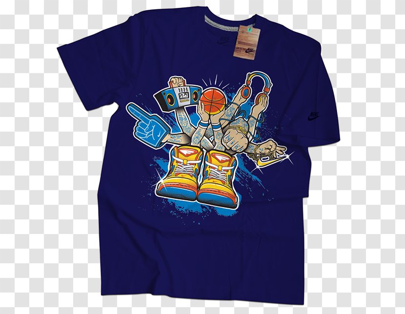 T-shirt Air Force 1 Clothing Nike - Electric Blue Transparent PNG