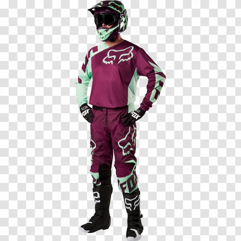 Motocross Fox Racing Jersey Pants - Magenta Transparent PNG