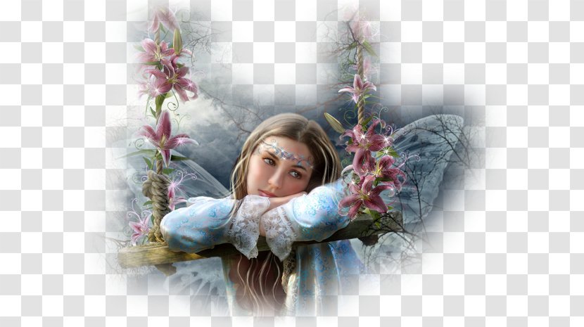 SAD! Fairy Painting Desktop Wallpaper - Fantasy World Transparent PNG