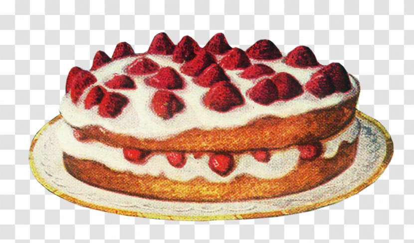 Strawberry Pie Sponge Cake Cheesecake Tart - Sour Cream Transparent PNG