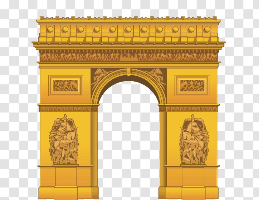 Arc De Triomphe Drawing Arch Clip Art - Classical Architecture - Building Transparent PNG