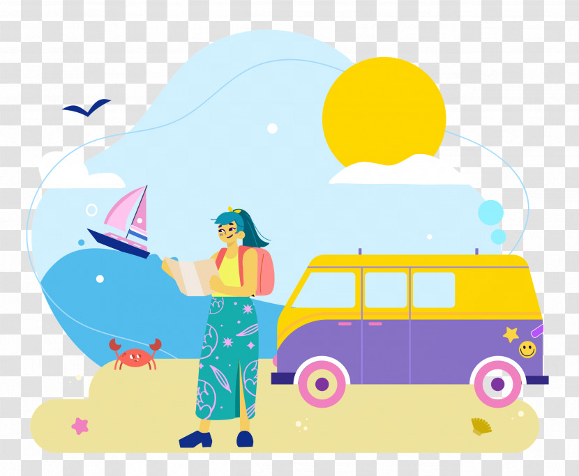 Seashore Day Vacation Travel Transparent PNG