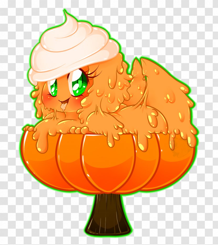 Pumpkin Jack-o'-lantern Food Drawing - Pudding Transparent PNG