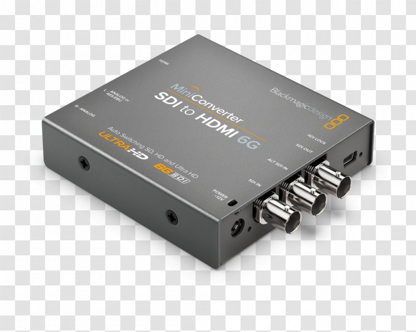Serial Digital Interface Blackmagic Design 3864 Hdmi To Sdi Micro Converter 4K Resolution - Ultrahighdefinition Television - HDMi Transparent PNG