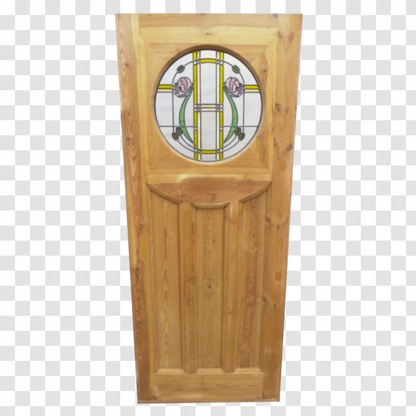 Stained Glass Wood Door - Hardwood Transparent PNG