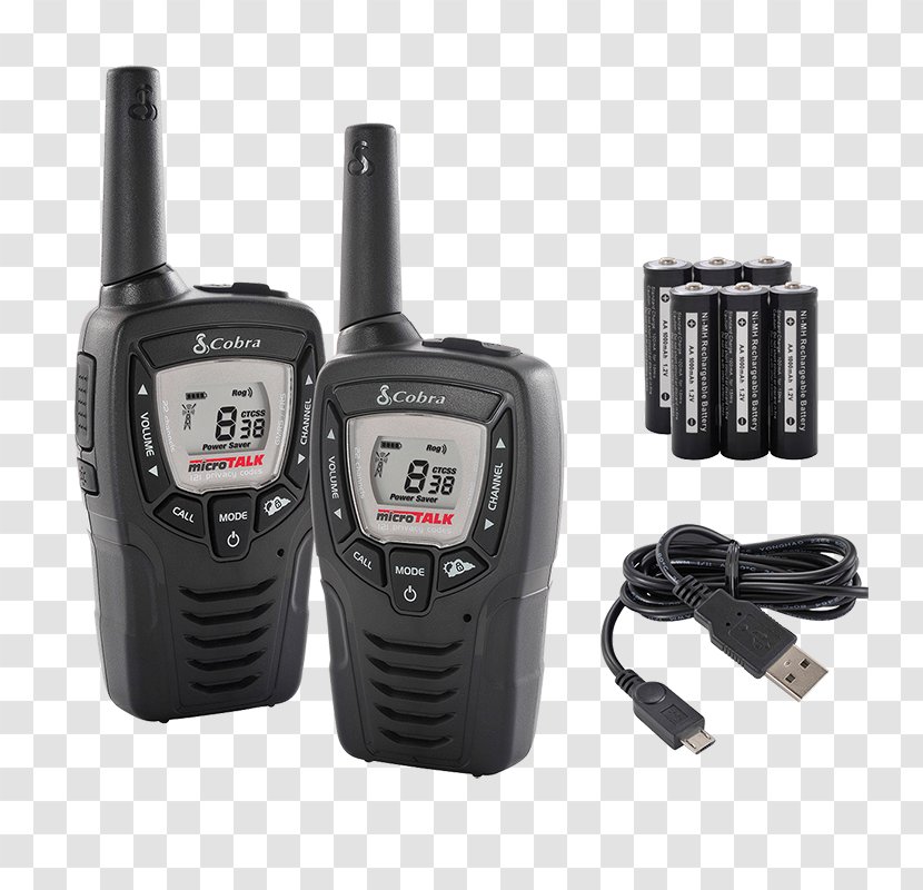 Two-way Radio PMR446 Walkie-talkie Cobra MT-975 - Voiceoperated Switch Transparent PNG