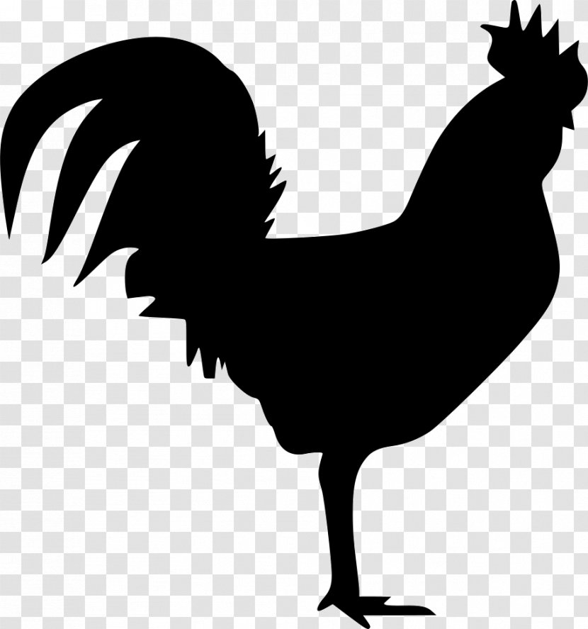 Rooster Stock Photography Vector Graphics Image Royalty-free - Blackandwhite - Cockerel Icon Transparent PNG