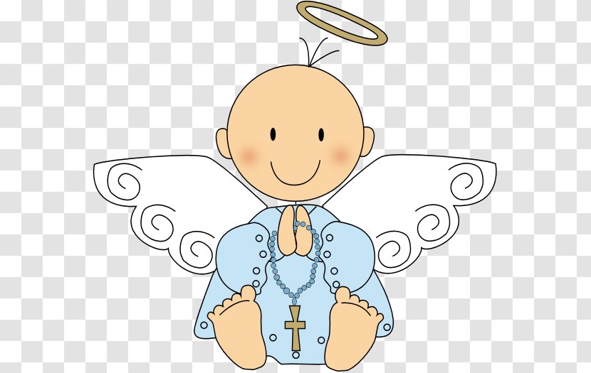 Baptism Angel First Communion Child - Cartoon - Watercolor Baby Transparent PNG