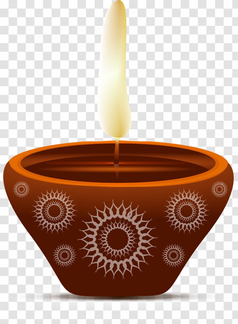 Diwali Oil Lamp Candle Coffee Cup Transparent PNG