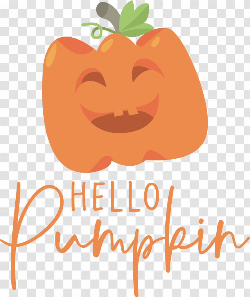 HELLO PUMPKIN Autumn Harvest Transparent PNG