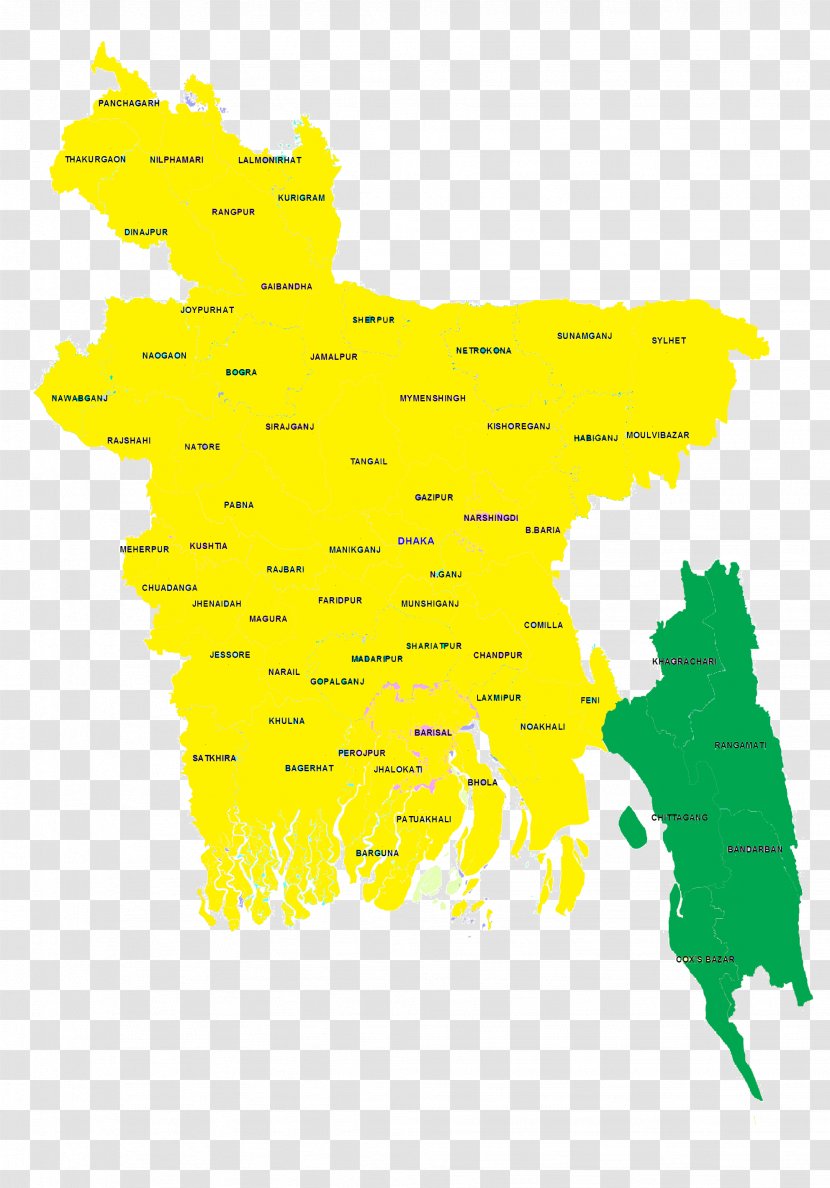 Flag Of Bangladesh Vector Map - File Negara Transparent PNG
