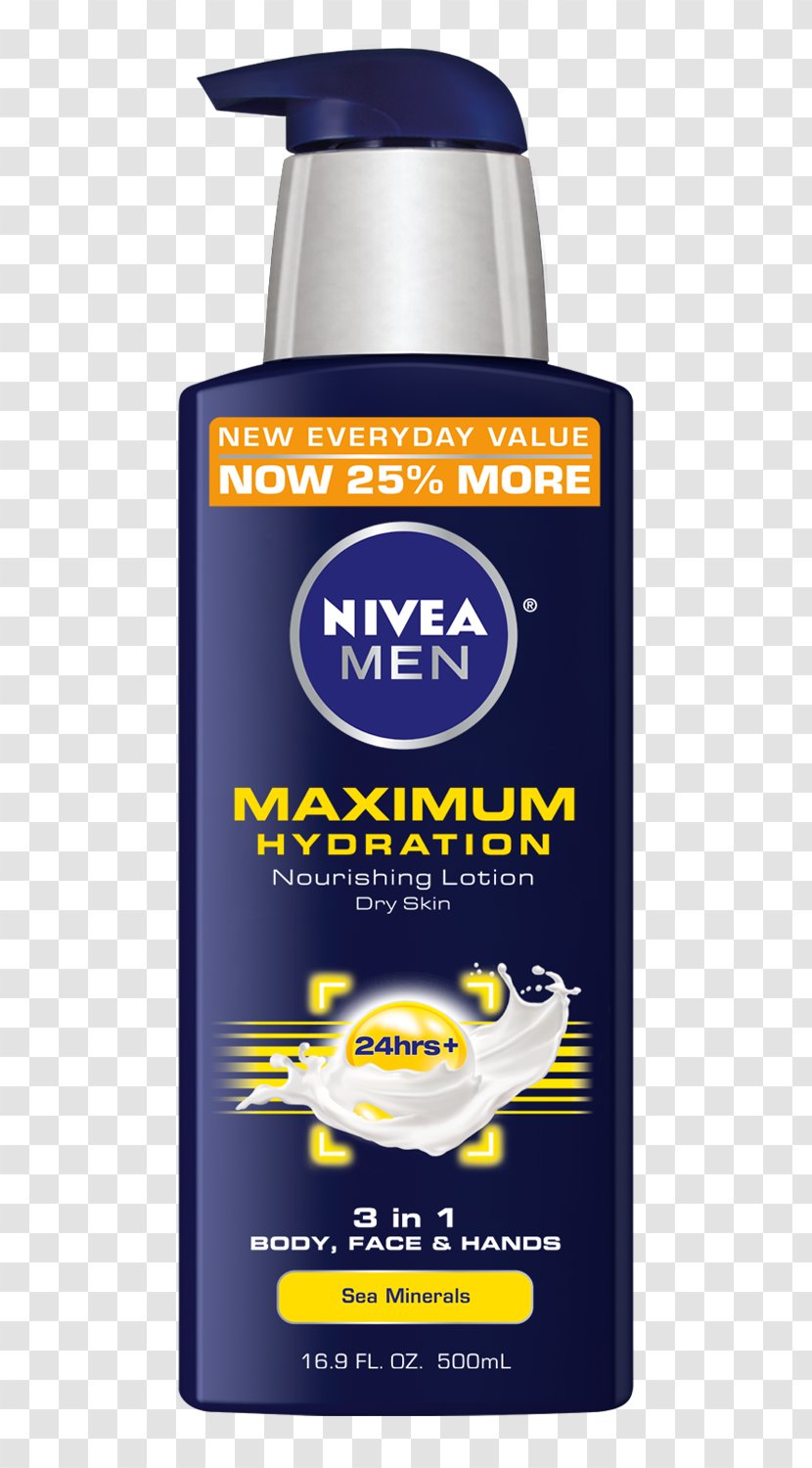 NIVEA Men Maximum Hydration Nourishing Lotion Creme Moisturizer - Nivea Transparent PNG