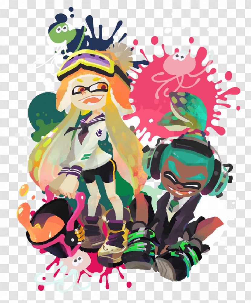 Splatoon 2 Nintendo Switch Wii U - Squid Transparent PNG