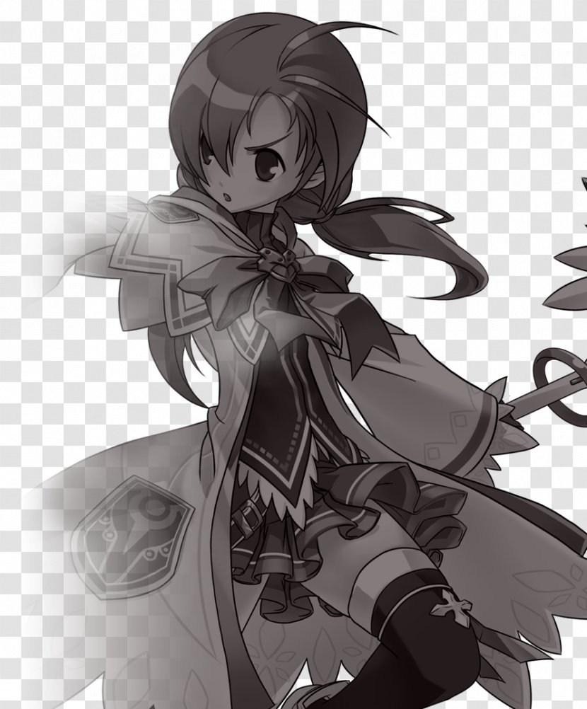 Elsword Grand Chase Nexon KOG Games Action Role-playing Game - Silhouette - Sword Transparent PNG