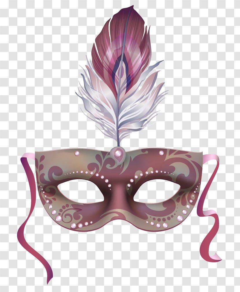 Mask Masquerade Ball Stock Photography Illustration - Dance Feather Vector Transparent PNG
