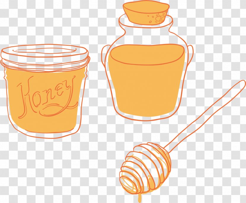 Orange Clip Art - Drinkware - Yellow Honey Transparent PNG