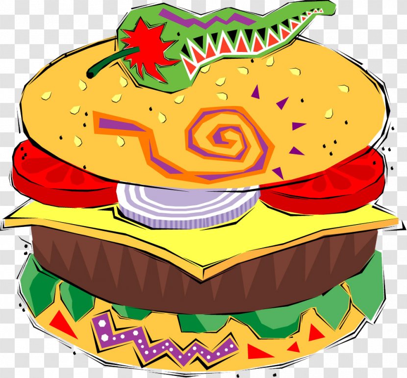 Hamburger Clip Art - Dish - Bread Pattern,Free To Pull The Material Transparent PNG