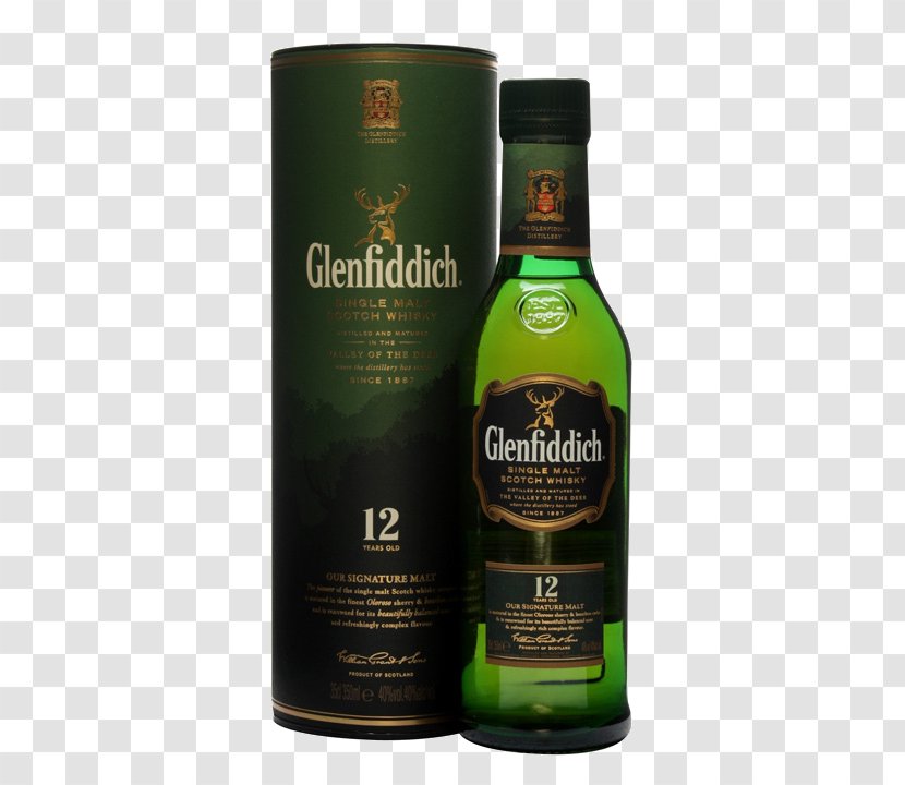 Glenfiddich Single Malt Scotch Whisky Whiskey - Alcoholic Drink Transparent PNG