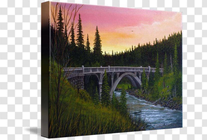 Nature Painting Landscape - Bridge Transparent PNG