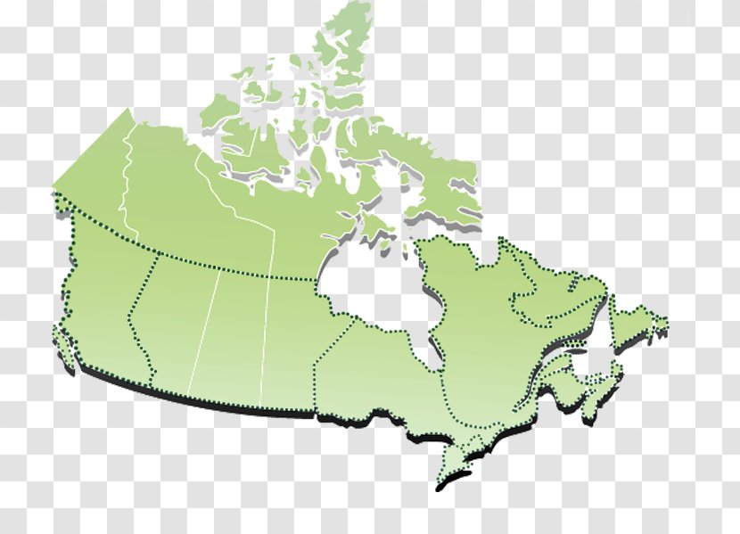 Canada Vector Map - Grass Transparent PNG