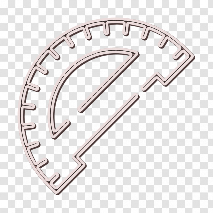 High School Set Icon Rule Icon Protractor Icon Transparent PNG