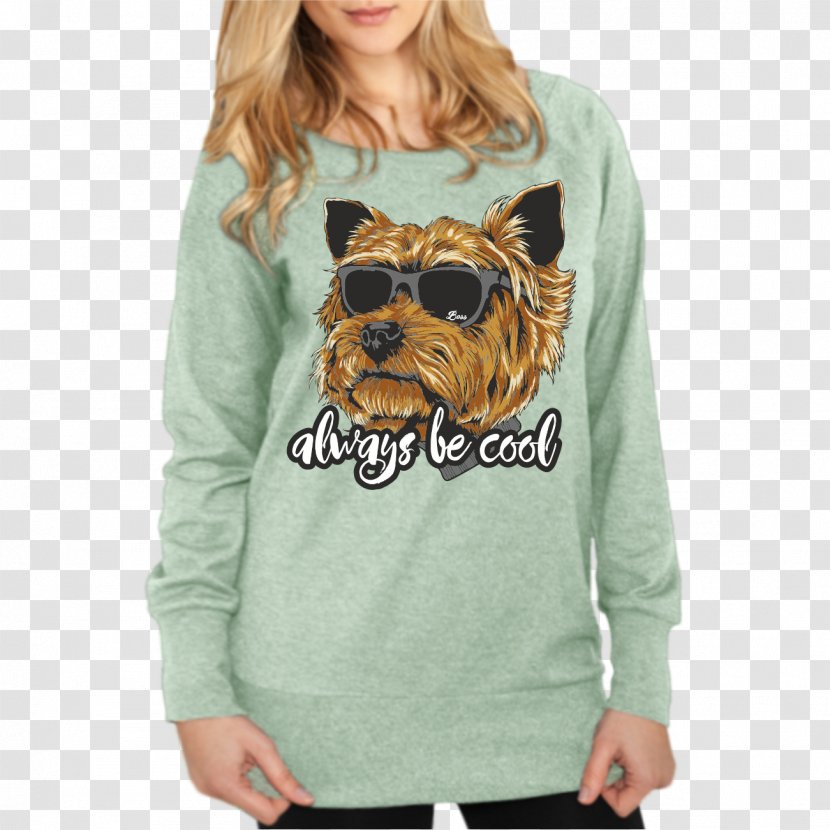 Yorkshire Terrier Hoodie T-shirt Bluza - Black Transparent PNG