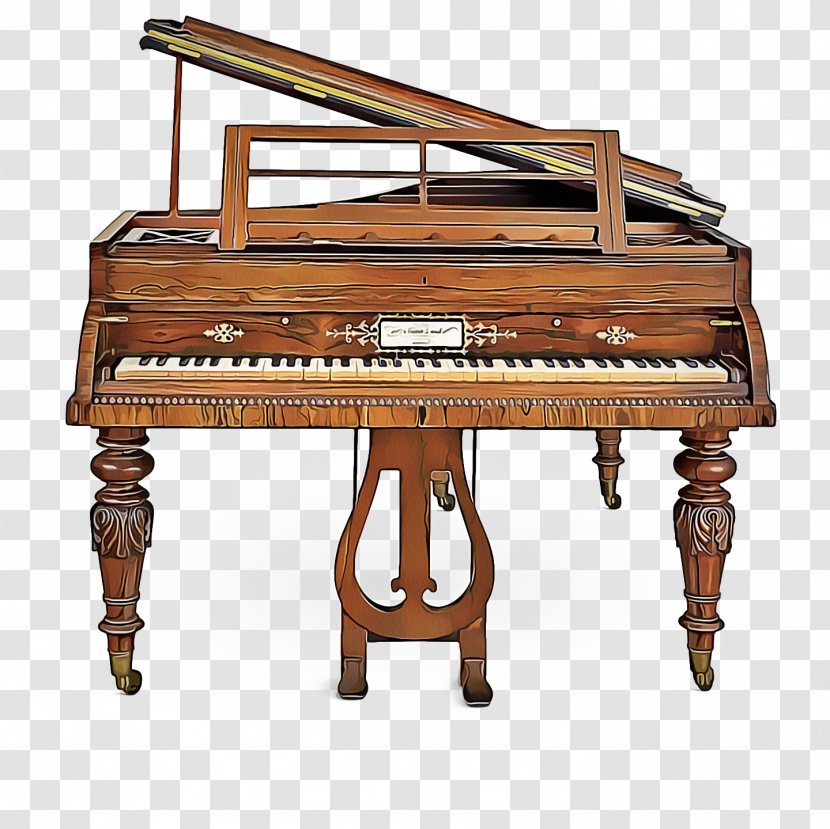 Piano Cartoon - Keyboard - Folk Instrument Musical Transparent PNG
