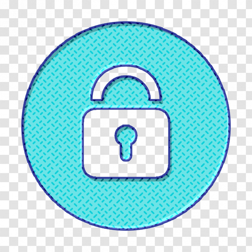 Lock In A Circle Icon Lock Icon Security Icon Transparent PNG