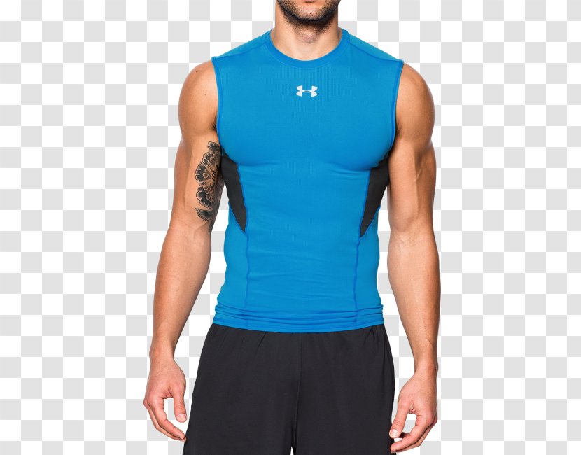 T-shirt Sleeveless Shirt Blue - Clothing Transparent PNG