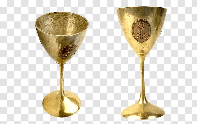 Gold Plating Wine Glass Electroplating - Champagne Stemware Transparent PNG