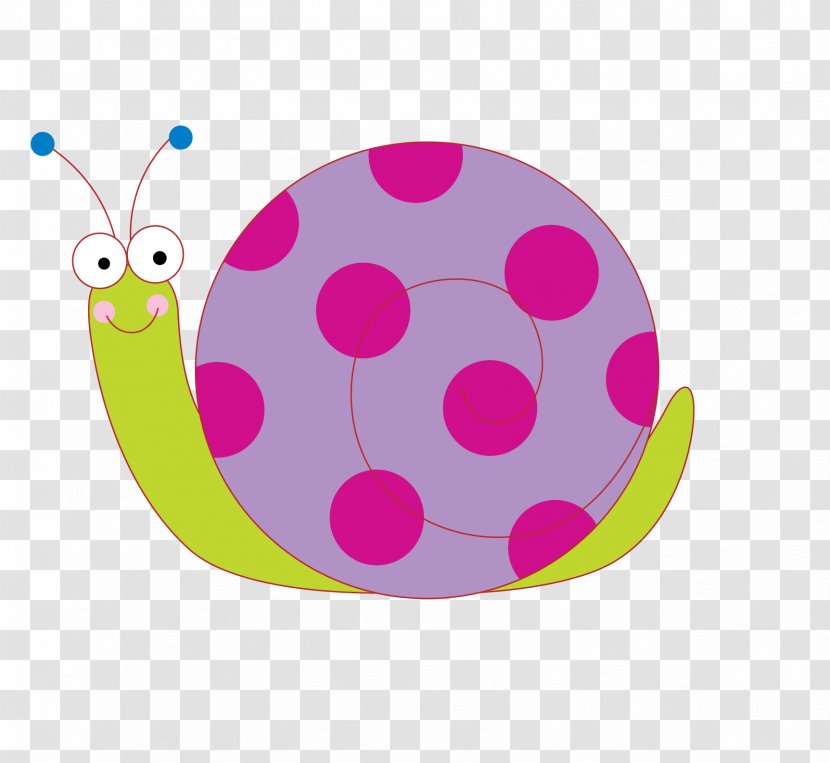 Insect Reptile Orthogastropoda - Color Cartoon Snail Transparent PNG