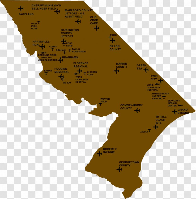 Marlboro County, South Carolina Dillon Williamsburg Georgetown Lee - Map Transparent PNG