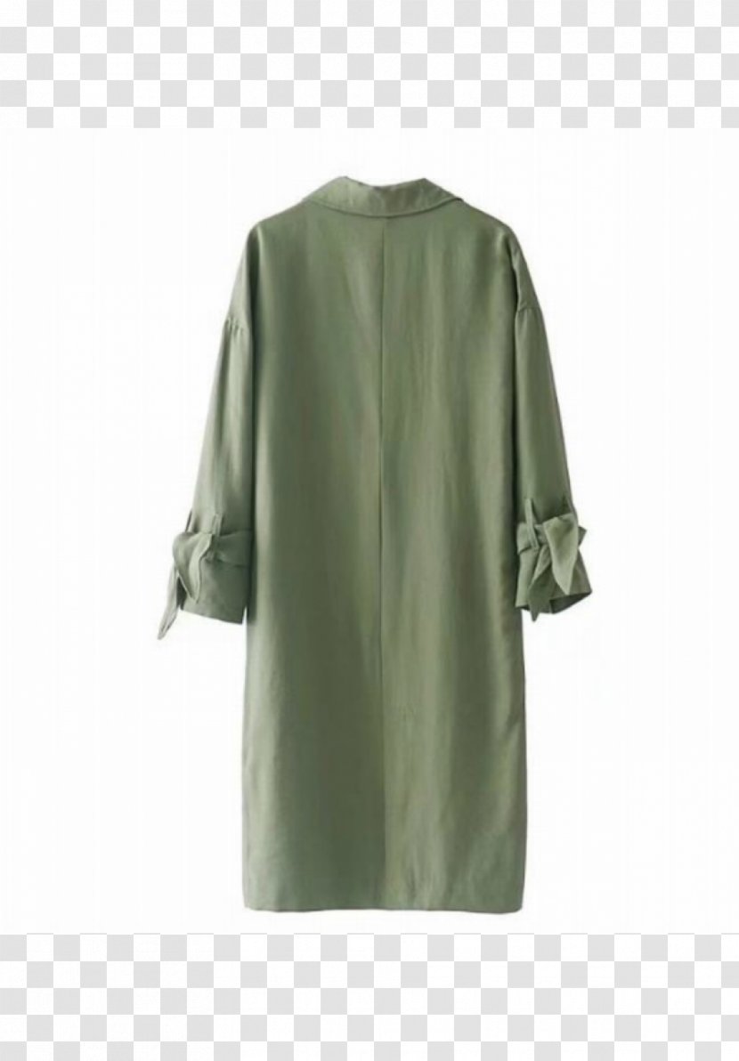 Green Sleeve Neck - Dress Transparent PNG