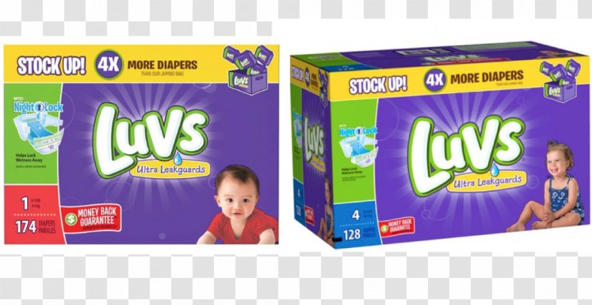 Diaper Luvs Infant Child Huggies - Diapers Transparent PNG