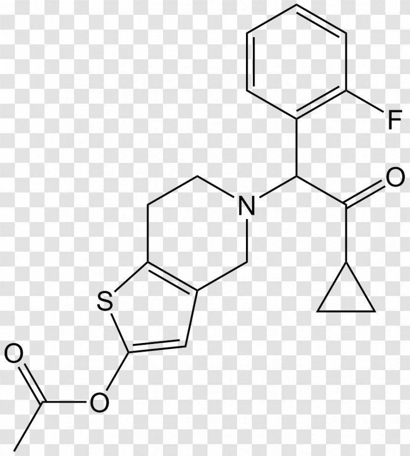Prasugrel Adenosine Diphosphate Receptor Inhibitor Thienopyridine Transparent PNG