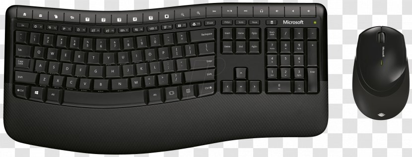 Computer Keyboard Mouse Microsoft Comfort Desktop 5050 Wireless - Curve 3000 Transparent PNG