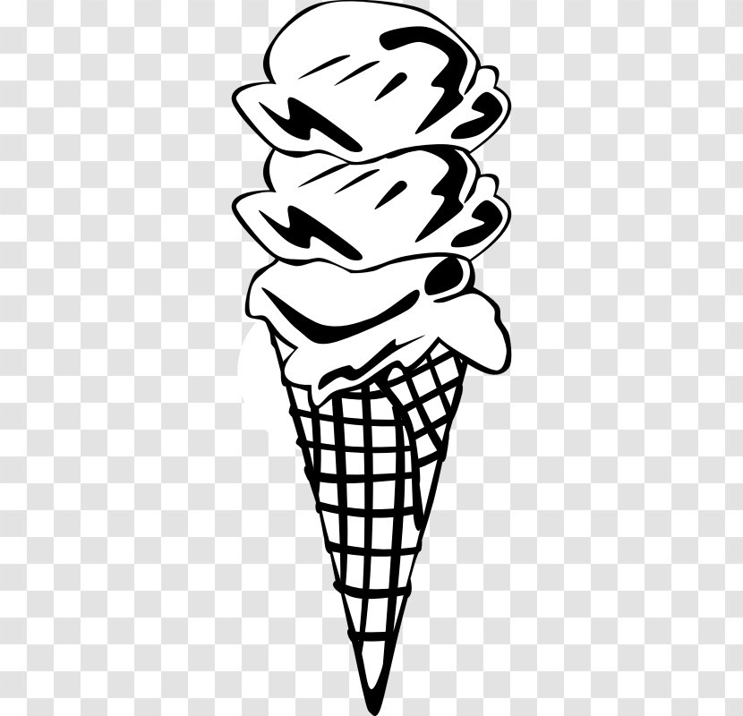 Ice Cream Cones Snow Cone Chocolate - Black - Images Of Transparent PNG