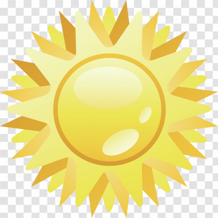 Golden Sun Sunlight Euclidean Vector - Element Transparent PNG