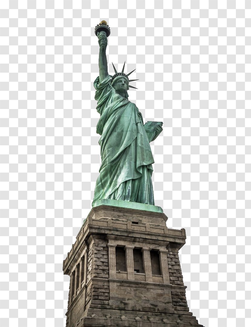 Statue Of Liberty Empire State Building One World Trade Center New York Harbor Ellis Island - HD Pictures Transparent PNG