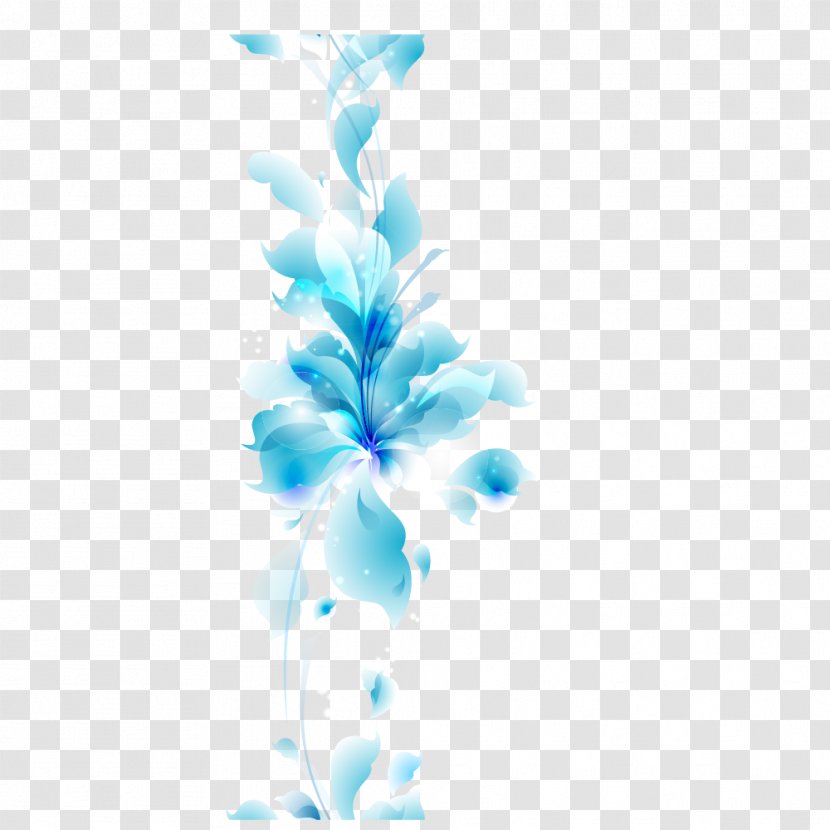 Flower Bouquet Blue Cut Flowers - Blu Pictogram Transparent PNG