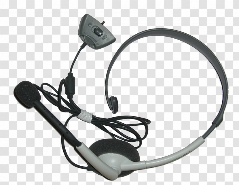 Xbox 360 Wireless Headset Microphone Controller One - Headphones Transparent PNG