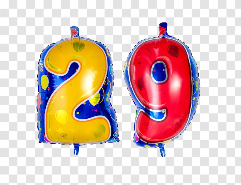 Toy Balloon Birthday Gift - Natural Rubber - Number 17 Transparent PNG