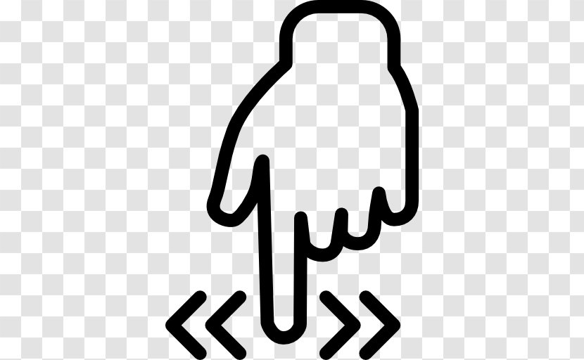 Pointing Clip Art - Monochrome - Finger Direction Transparent PNG