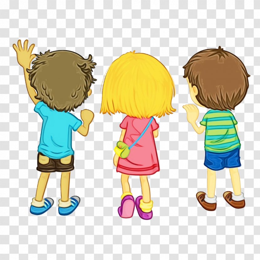 Kids Playing Cartoon - Interaction - Happy Child Art Transparent PNG