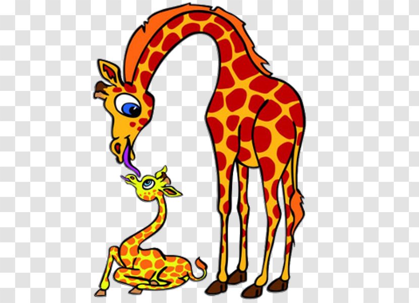 Baby Giraffes Animal Clip Art - Giraffidae - Watercolor Giraffe Transparent PNG