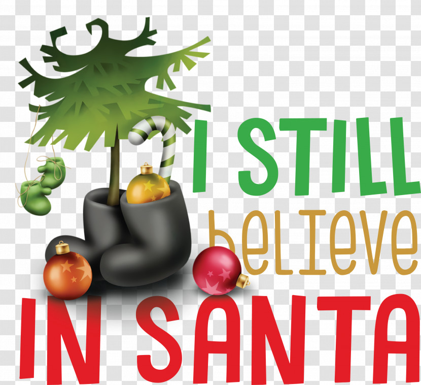 Believe In Santa Santa Christmas Transparent PNG