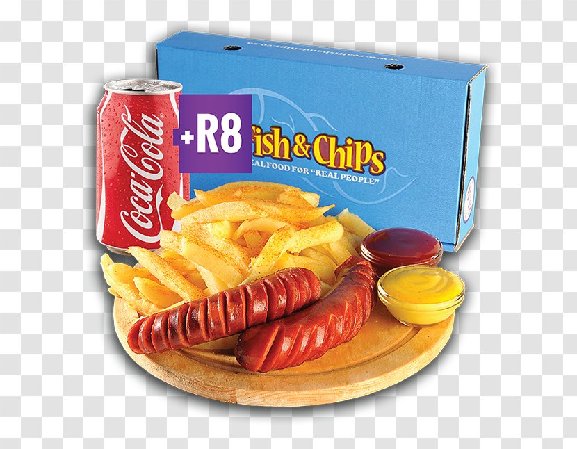 French Fries Full Breakfast Junk Food Coca-Cola - Sausage Transparent PNG