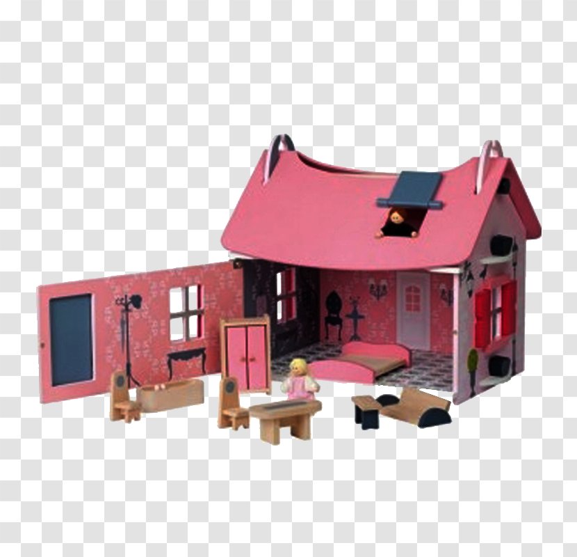 Dollhouse Toy Game - Wood - Casita Transparent PNG
