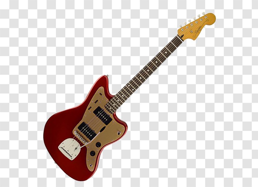 Electric Guitar Fender Jazzmaster Squier Stratocaster - Electronic Musical Instrument Transparent PNG