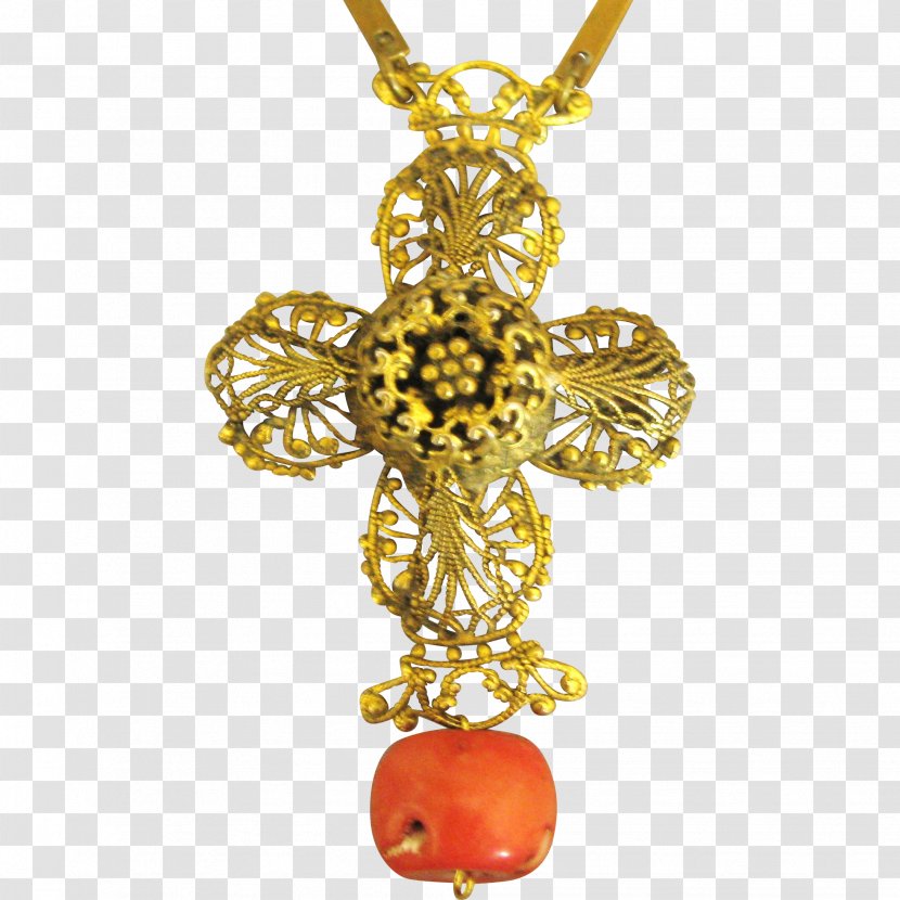Locket Gold Filigree Body Jewellery Transparent PNG